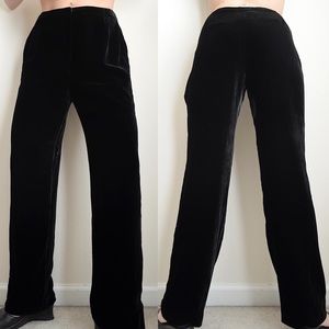 vintage 90s black velvet pants 
labeled size 14